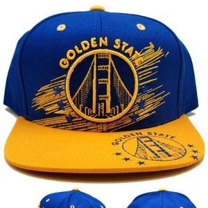 Golden State Top Level Scribble Bridge Snapback Hat